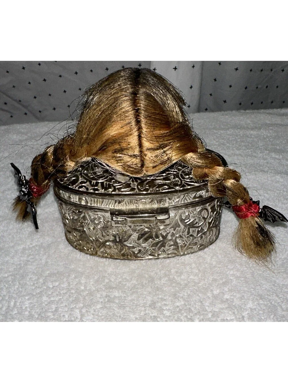 Art Doll Scary Horror Possessed Zombie Doll Haunted Halloween Prop Trinket Box